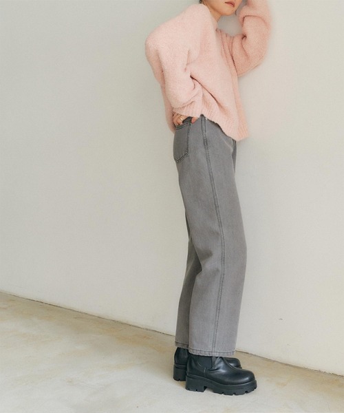 titivate（ティティベイト）の「ベーシックストレートデニムパンツ（デニムパンツ・レディース・グレー/インディゴブルー/ブルー・S/M/L）」の21枚目の写真