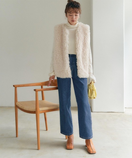 titivate（ティティベイト）の「ベーシックストレートデニムパンツ（デニムパンツ・レディース・グレー/インディゴブルー/ブルー・S/M/L）」の10枚目の写真