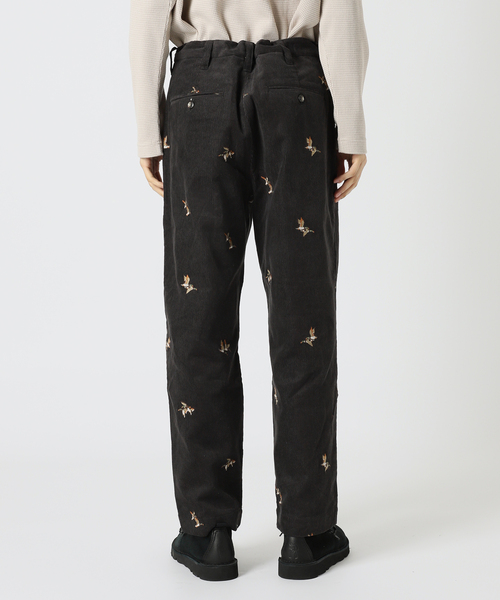 JOURNAL STANDARD relume（ジャーナルスタンダード　レリューム）の「総柄 コーデュロイ イージーパンツ "BIRD"（その他パンツ・メンズ・ブラウン/ブラックミックス・MEDIUM/LARGE）」の4枚目の写真