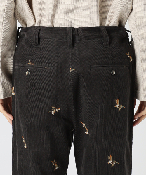 JOURNAL STANDARD relume（ジャーナルスタンダード　レリューム）の「総柄 コーデュロイ イージーパンツ "BIRD"（その他パンツ・メンズ・ブラウン/ブラックミックス・MEDIUM/LARGE）」の5枚目の写真