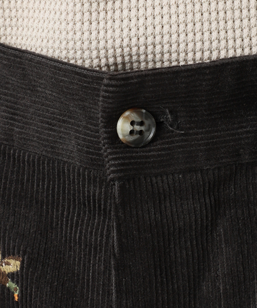 JOURNAL STANDARD relume（ジャーナルスタンダード　レリューム）の「総柄 コーデュロイ イージーパンツ "BIRD"（その他パンツ・メンズ・ブラウン/ブラックミックス・MEDIUM/LARGE）」の7枚目の写真
