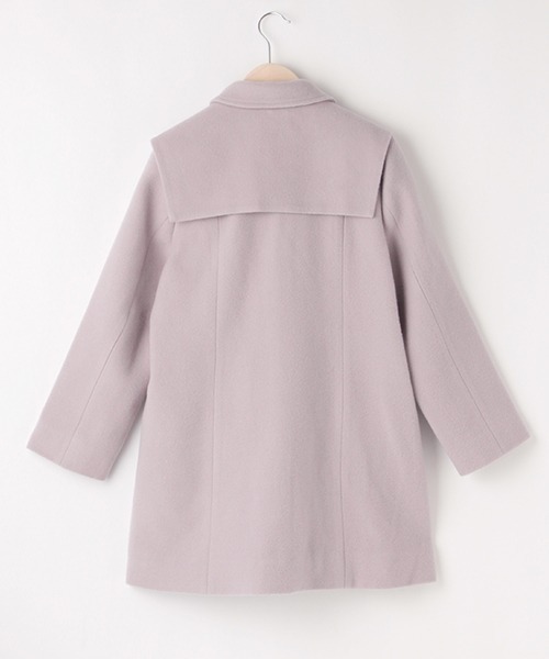 mezzo piano Junior（メゾピアノジュニア）の「リボンケープつきコート（ダッフルコート・キッズ・ベージュ/ネイビー/ラベンダー・S/M/L）」の8枚目の写真