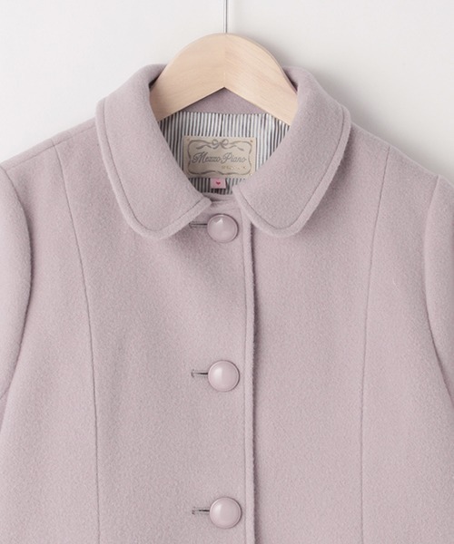 mezzo piano Junior（メゾピアノジュニア）の「リボンケープつきコート（ダッフルコート・キッズ・ベージュ/ネイビー/ラベンダー・S/M/L）」の5枚目の写真