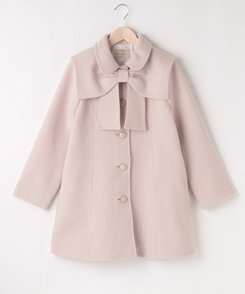 mezzo piano Junior（メゾピアノジュニア）の「リボンケープつきコート（ダッフルコート・キッズ・ベージュ/ネイビー/ラベンダー・S/M/L）」の21枚目の写真