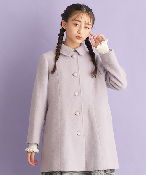 mezzo piano Junior（メゾピアノジュニア）の「リボンケープつきコート（ダッフルコート・キッズ・ベージュ/ネイビー/ラベンダー・S/M/L）」の16枚目の写真