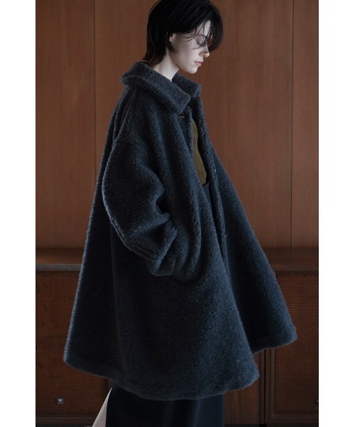 CLANE（クラネ）の「CLANE/クラネ/VOLUME FLARE BOA COAT（ノーカラー