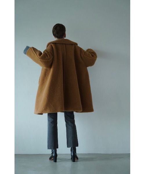CLANE（クラネ）の「CLANE/クラネ/VOLUME FLARE BOA COAT（ノーカラー