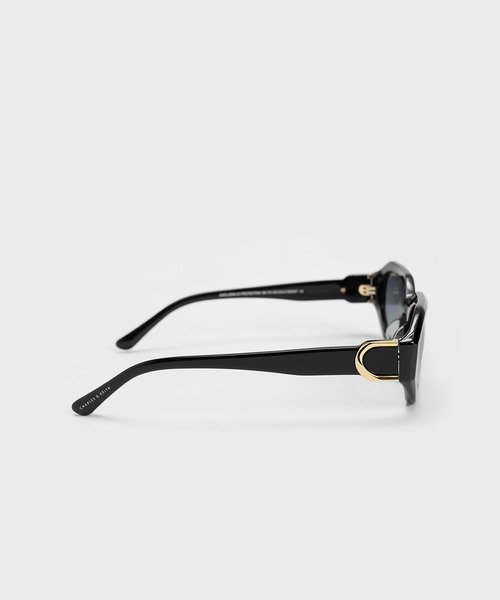 CHARLES & KEITH(チャールズ & キース)の「Gabine ガビーヌ リサイクルアセテートオーバルサングラス(サングラス・レディース・バイオレット/ブラウン系その他2/ミント/クリーム/ブラック・FREE)」の22枚目の写真