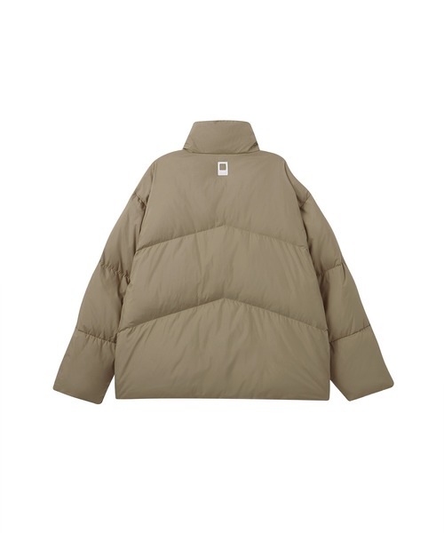 EKCOOKIES カラーボリュームダウンジャケット クリーム セール】【 EKCOOKIES 】カラーボリュームダウンジャケット（ダウン