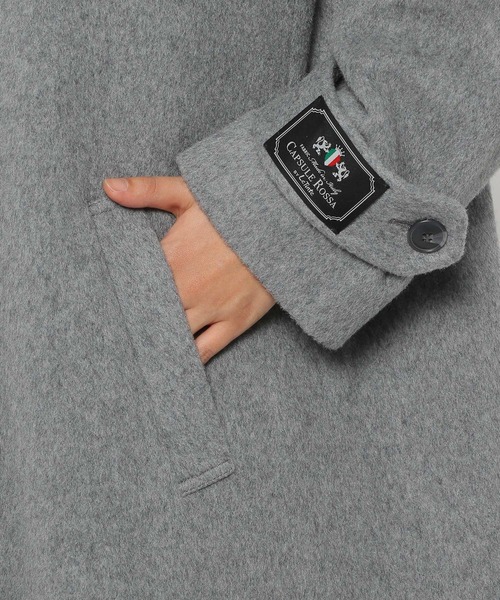 GLOBAL WORK（グローバルワーク）の「Italy Woolコート/MATINEE LINE/165043（ステンカラーコート・レディース・ブラック/グレー/ベージュ・FREE）」の12枚目の写真