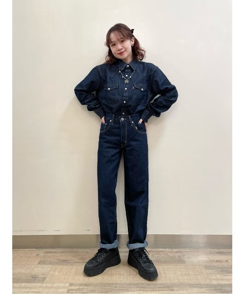 Levi's（リーバイス）の「クラシックウエスタンシャツ（シャツ/ブラウス・メンズ・ダークインディゴブルー・S/M/L）」の15枚目の写真