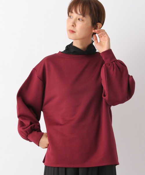 LEPSIM(レプシィム)の「ウラケクルーネックプルオーバー 162422(スウェット・レディース・ブラック/オフホワイト/レッド/ブルー・FREE)」の1枚目の写真