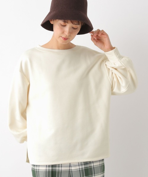 LEPSIM(レプシィム)の「ウラケクルーネックプルオーバー 162422(スウェット・レディース・ブラック/オフホワイト/レッド/ブルー・FREE)」の2枚目の写真