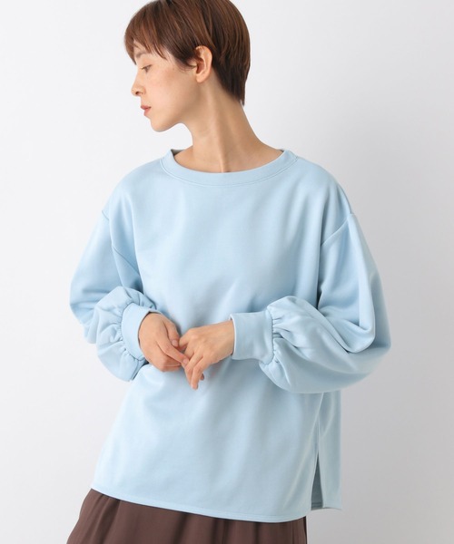 LEPSIM(レプシィム)の「ウラケクルーネックプルオーバー 162422(スウェット・レディース・ブラック/オフホワイト/レッド/ブルー・FREE)」の4枚目の写真