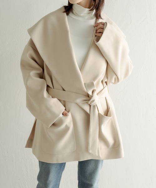 今季　コラージュギャラルダギャランテ　ベージュ トレンチ　アウター　ジャケット COLLAGE GALLARDAGALANTE｜コラージュ ガリャルダガランテのジャケット