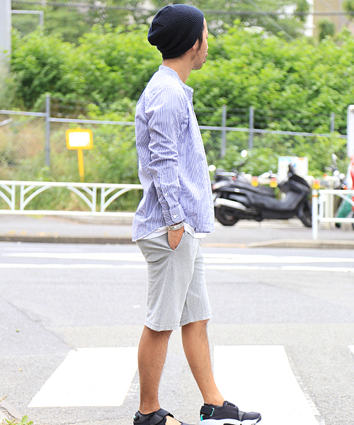 And A（アンドエー）の「ストライプバンドカラーシャツ（シャツ/ブラウス・メンズ・サックスブルー/ネイビー・40/42）」の16枚目の写真