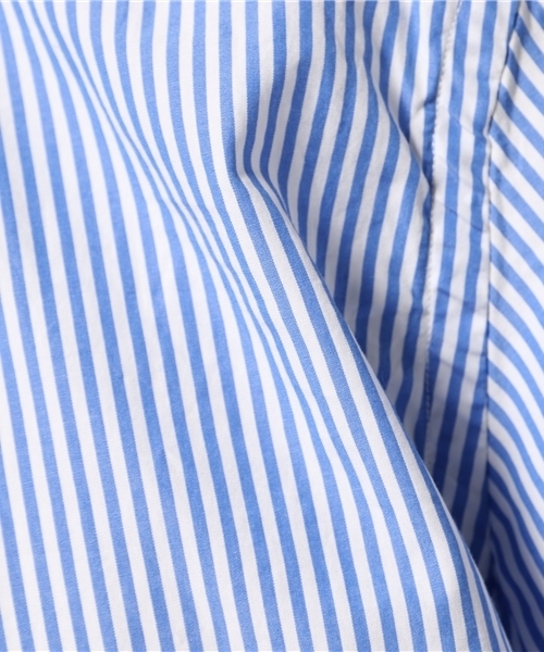 And A（アンドエー）の「ストライプバンドカラーシャツ（シャツ/ブラウス・メンズ・サックスブルー/ネイビー・40/42）」の10枚目の写真