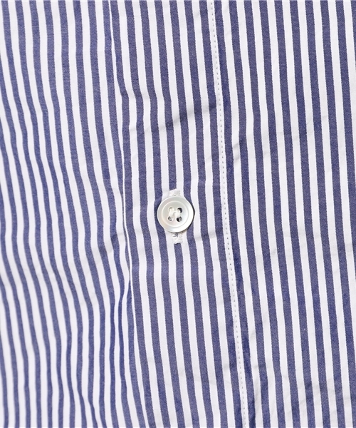 And A（アンドエー）の「ストライプバンドカラーシャツ（シャツ/ブラウス・メンズ・サックスブルー/ネイビー・40/42）」の11枚目の写真