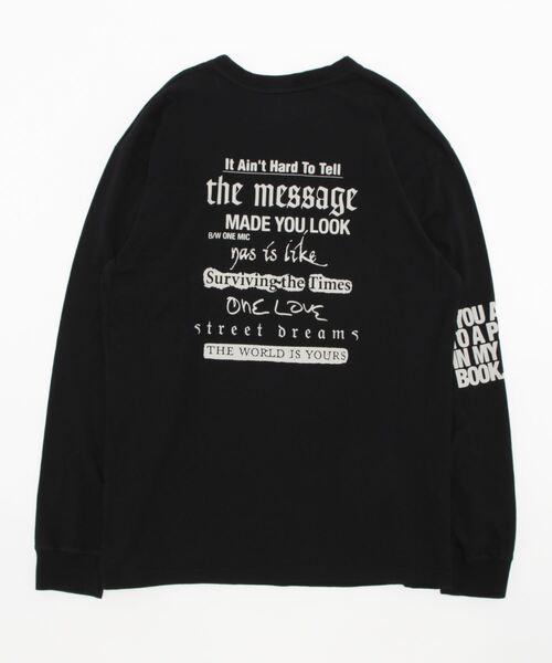 GRIMEY（グライミー）の「GRMY(GRIMEY)/グライミー/I AM LONG SLEEVE TEE（Tシャツ/カットソー・レディース・ブラック/ホワイト・M）」の14枚目の写真
