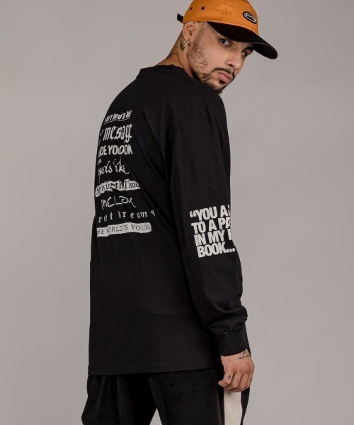 GRIMEY（グライミー）の「GRMY(GRIMEY)/グライミー/I AM LONG SLEEVE TEE（Tシャツ/カットソー・レディース・ブラック/ホワイト・M）」の11枚目の写真