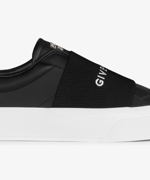 GIVENCHY（ジバンシイ）の「Sneakers in leather with GIVENCHY webbing（スニーカー・メンズ・ブラック・40/41/42/43）」の3枚目の写真
