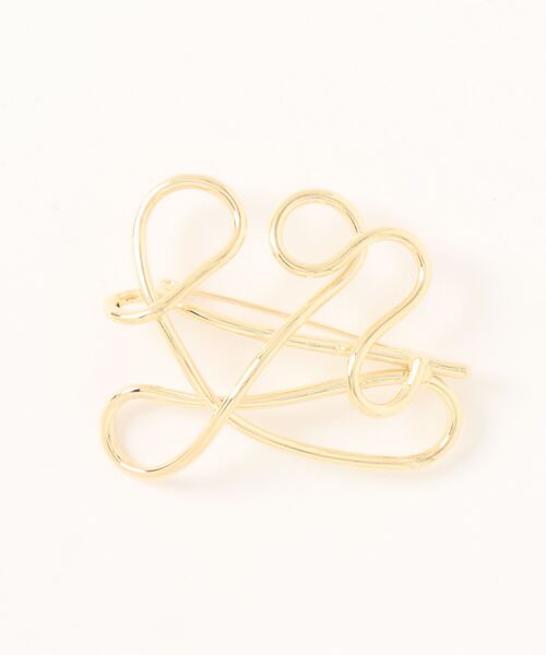 prose verse（プロズヴェール）の「ウェーブラインブローチ（ブローチ/コサージュ・レディース・ゴールド/シルバー・ﾌﾘ-）」の6枚目の写真