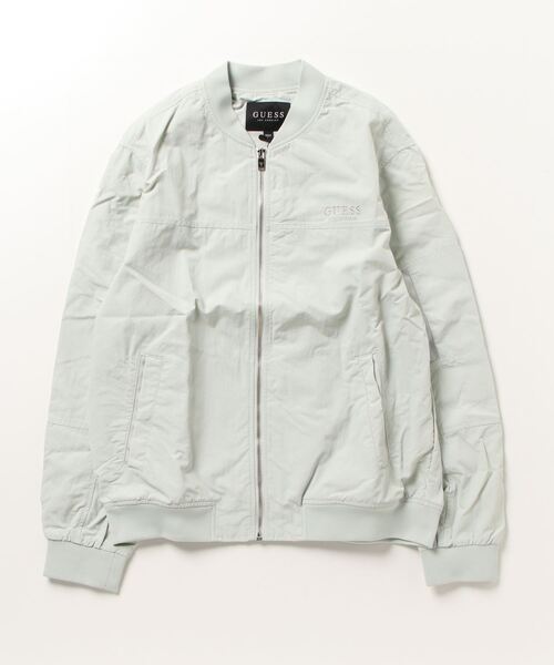 Guess（ゲス）の「Nylon Jacket（MA-1・メンズ・ブラック/カーキ/ライトグレー・MEDIUM/LARGE/SMALL）」の3枚目の写真