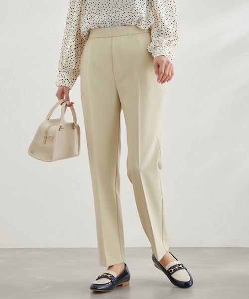 ROPE' PICNIC（ロペピクニック）の「ラク美/スティックカラーパンツ（スラックス・レディース・ブラック/ベージュ/ブルー/ミント・40/38/36）」の3枚目の写真