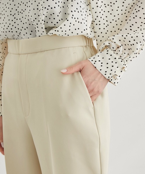 ROPE' PICNIC（ロペピクニック）の「ラク美/スティックカラーパンツ（スラックス・レディース・ブラック/ベージュ/ブルー/ミント・40/38/36）」の15枚目の写真