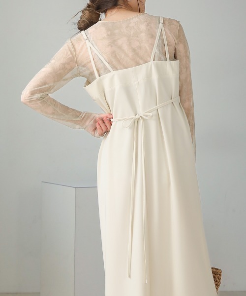 Bab（バブ）の「ビスチェキャミワンピース（ワンピース・レディース・ホワイト系その他/モカ/ブラック・M）」の8枚目の写真