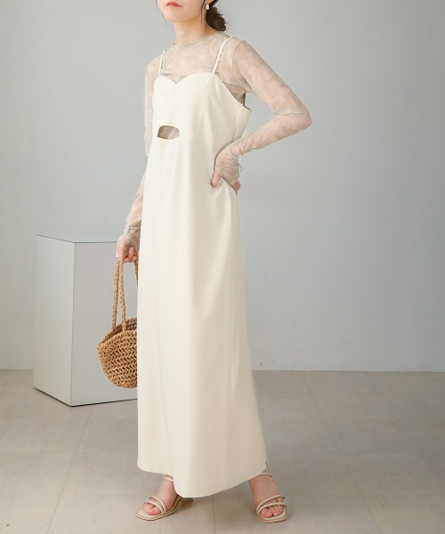 Bab（バブ）の「ビスチェキャミワンピース（ワンピース・レディース・ホワイト系その他/モカ/ブラック・M）」の20枚目の写真