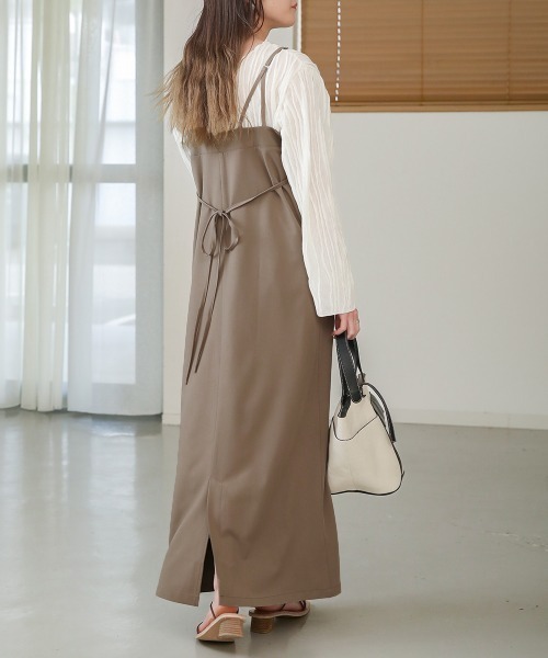 Bab（バブ）の「ビスチェキャミワンピース（ワンピース・レディース・ホワイト系その他/モカ/ブラック・M）」の5枚目の写真