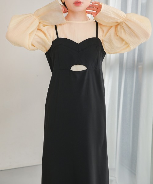 Bab（バブ）の「ビスチェキャミワンピース（ワンピース・レディース・ホワイト系その他/モカ/ブラック・M）」の14枚目の写真