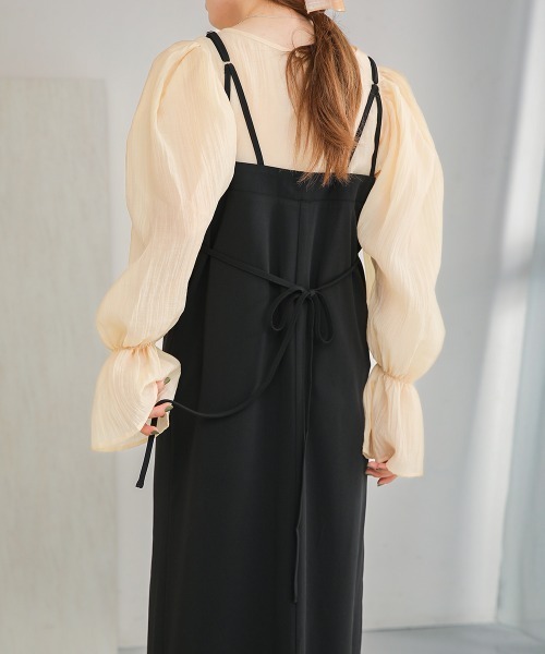 Bab（バブ）の「ビスチェキャミワンピース（ワンピース・レディース・ホワイト系その他/モカ/ブラック・M）」の6枚目の写真