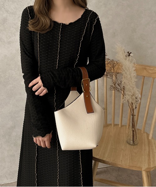 apres jour clair(アプレジュールクレア)の「【apres jour clair】カットジャガードメローワンピース【ZOZOTOWN限定アイテム】(ワンピース・レディース・ダークブラウン/アイボリー/ブラック・X-LARGE/フリー)」の18枚目の写真