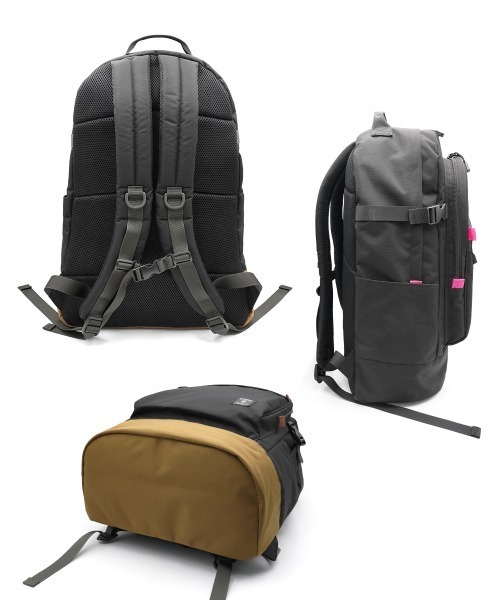 anello（アネロ）の「anelloGRANDE（アネログランデ） はっ水10ポケット大容量リュック（A4対応）（バックパック/リュック・レディース・ピンク/ブラック/ベージュ・FREE）」の7枚目の写真