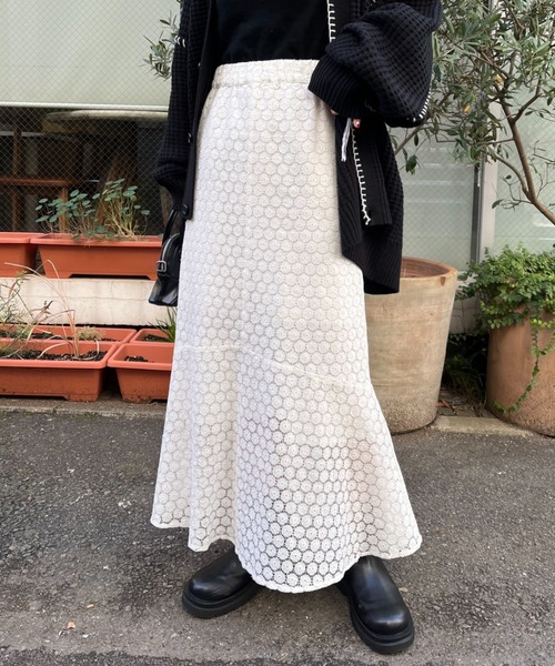 レースマーメイドスカート