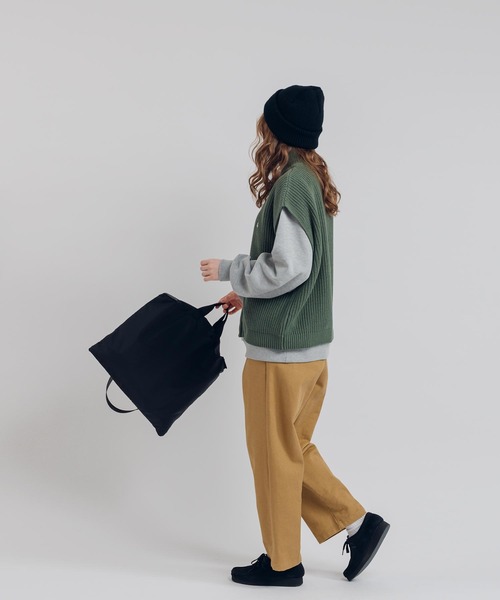 MUHET（ミュエータ）の「ドライバーズニットベスト（ベスト・レディース・ベージュ/カーキ/ネイビー・X-LARGE/MEDIUM）」の9枚目の写真