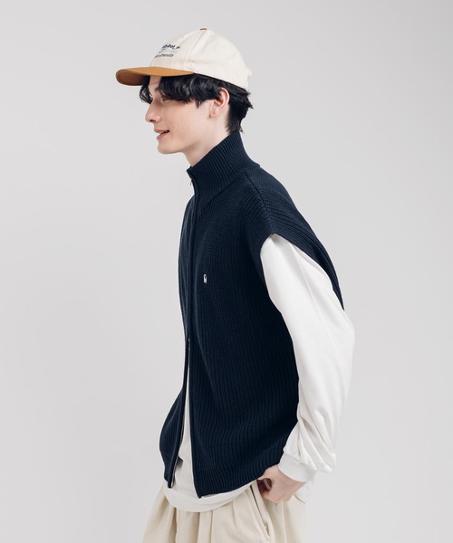 MUHET（ミュエータ）の「ドライバーズニットベスト（ベスト・レディース・ベージュ/カーキ/ネイビー・X-LARGE/MEDIUM）」の21枚目の写真