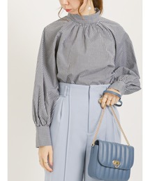 Te chichi | ギンガムチェックボリューム袖ブラウス(シャツ/ブラウス)