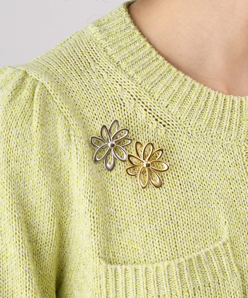 ANAYI（アナイ）の「フラワーモチーフブローチ（ブローチ/コサージュ・レディース・シルバー/ゴールド系その他・FREE）」の8枚目の写真