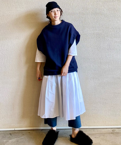 【23SS】ジャーナルスタンダードラックス　スウェットフレンチテリーベスト JOURNAL STANDARD LUXE（ジャーナルスタンダード ラックス）の
