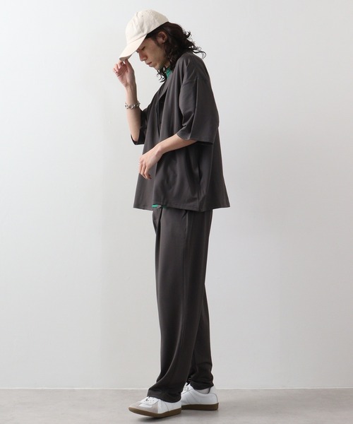 Selez 2Way 夏 ジップアップ 2段ペプラムパンツセットアップ