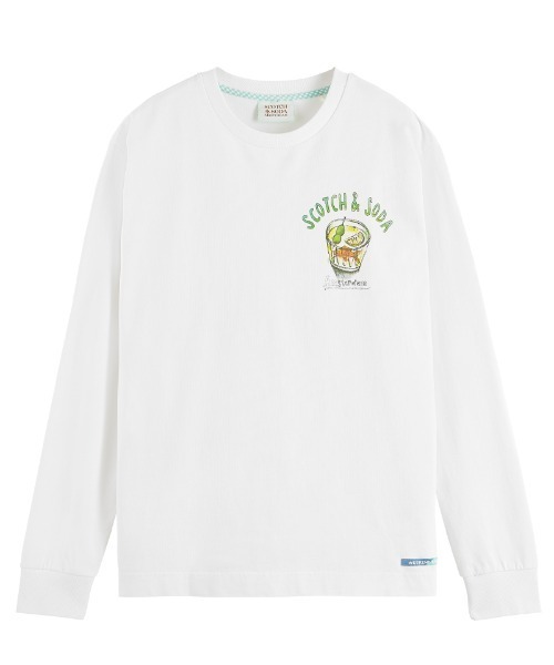 SCOTCH&SODA(スコッチアンドソーダ)の「アートワーク オーガニックTシャツ【169933】(Tシャツ/カットソー・メンズ・ホワイト/ピンク・SMALL/LARGE/MEDIUM)」の19枚目の写真