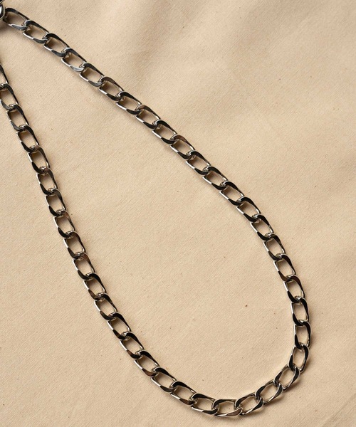 JUNRED（ジュンレッド）の「ital. from JUNRed / flat link chain necklace（ネックレス・メンズ・シルバー・FREE）」の4枚目の写真
