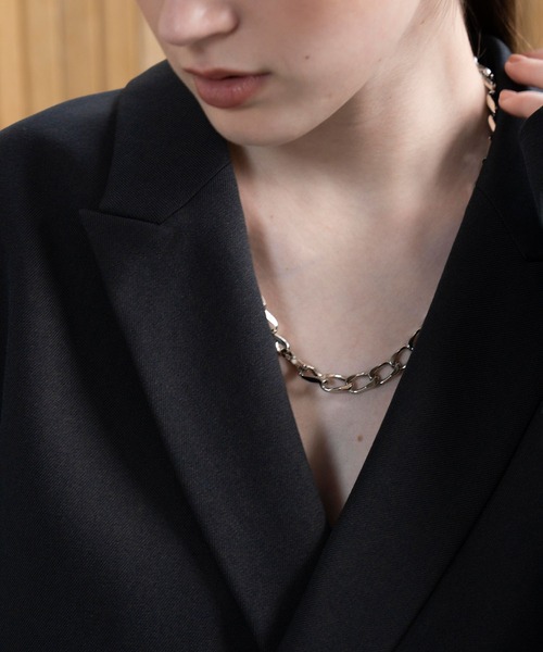 JUNRED（ジュンレッド）の「ital. from JUNRed / flat link chain necklace（ネックレス・メンズ・シルバー・FREE）」の8枚目の写真