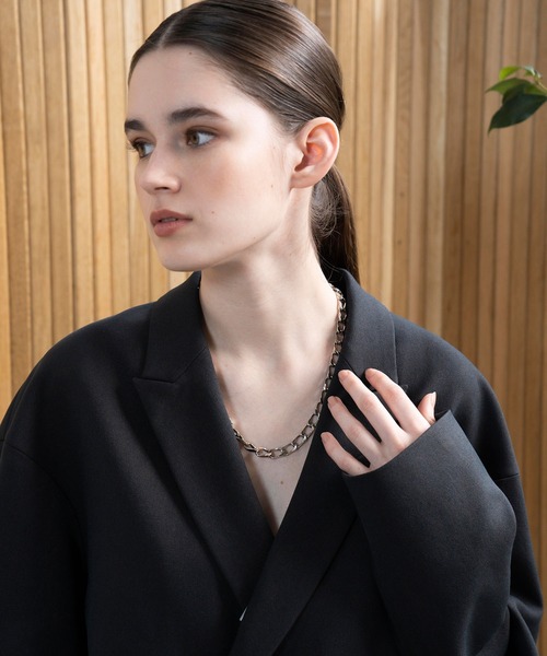 JUNRED（ジュンレッド）の「ital. from JUNRed / flat link chain necklace（ネックレス・メンズ・シルバー・FREE）」の10枚目の写真