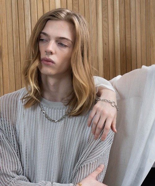 JUNRED（ジュンレッド）の「ital. from JUNRed / flat link chain necklace（ネックレス・メンズ・シルバー・FREE）」の13枚目の写真