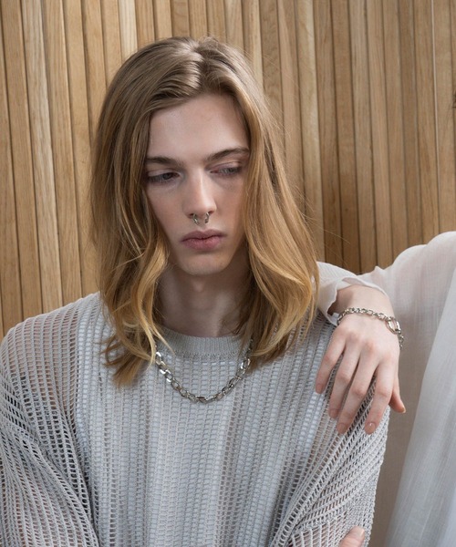 JUNRED（ジュンレッド）の「ital. from JUNRed / flat link chain necklace（ネックレス・メンズ・シルバー・FREE）」の14枚目の写真