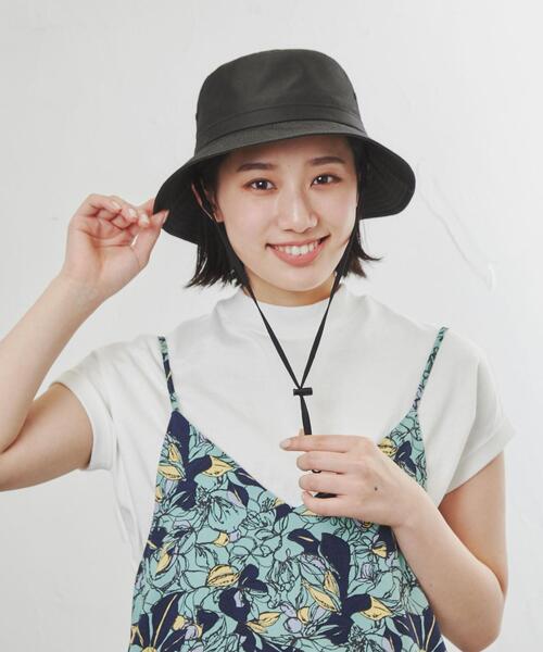 coen（コーエン）の「UVカットシャンブレーバケットハット（ハット・レディース・ブラック/ベージュ・FREE）」の6枚目の写真